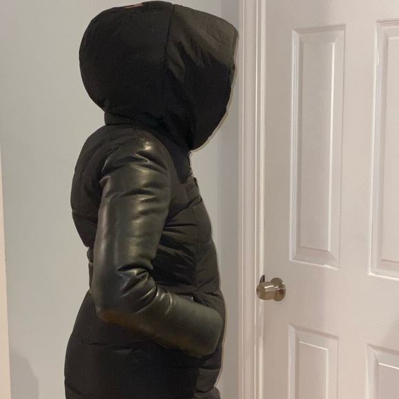 Mackage Down Parka Jacket with leather sleeves - Picture 6 of 10